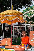 Chiang Mai - Young Buddhist monk at Wat Phra Singh temple. 